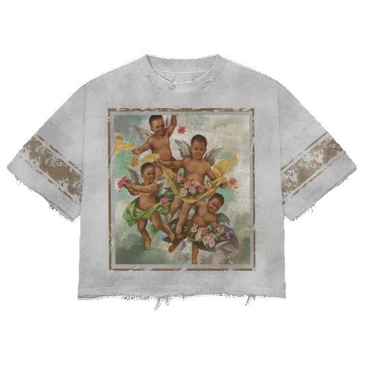 '' OVER SIZED '' Fall Angels Tee