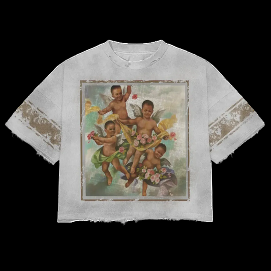 '' OVER SIZED '' Fall Angels Tee